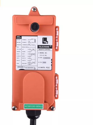 F21-E1B AC36V DC12-24V 6 बटन लहरा के लिए यूनिवर्सल इंडस्ट्रियल वायरलेस रिमोट कंट्रोल