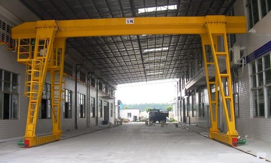 10ton MH मॉडल वर्कशॉप सिंगल गर्डर गैन्ट्री क्रेन रेल माउंटेड टाइप