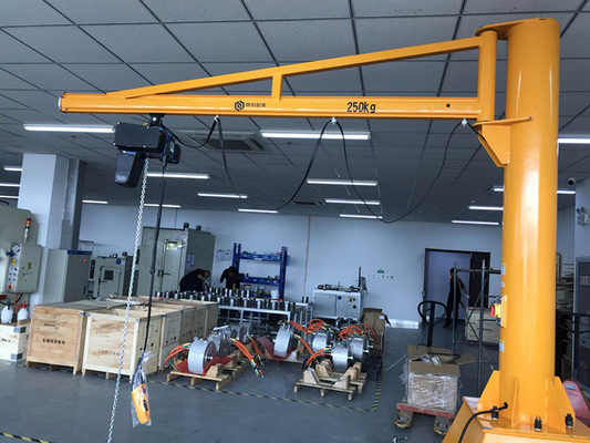 वर्कस्टेशन 20t 0.5t फ्लोर माउंटेड क्रेन सिंपल इंस्टालेशन स्विवेल क्रेन होइस्ट