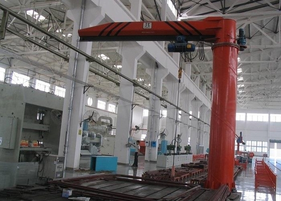 वॉल ट्रैवलिंग 220-440V BZ कॉलम फिक्स्ड बूम क्रेन 6m-30m लिफ्टिंग हाइट
