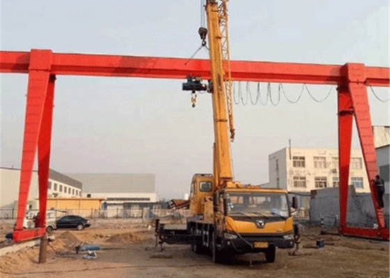 Q235B Q355B 16T सिंगल गर्डर गैन्ट्री क्रेन वायरलेस रिमोट कंट्रोल