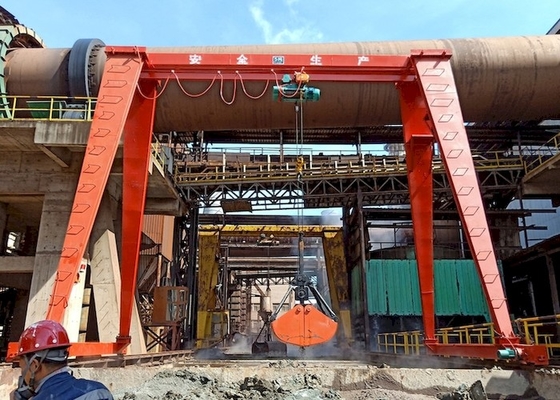 Q235B Q355B 16T सिंगल गर्डर गैन्ट्री क्रेन वायरलेस रिमोट कंट्रोल