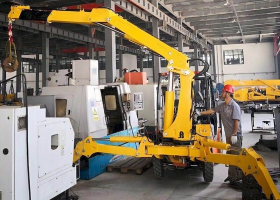 स्विंग लेग इंडोर मोबाइल स्पाइडर क्रेन KB1.0 मिनी ट्रैक्ड क्रॉलर क्रेन