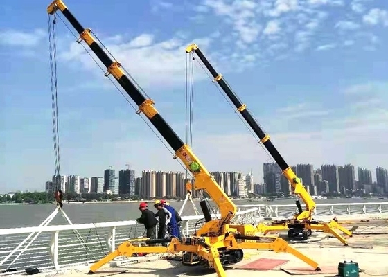 हैवी ड्यूटी मिनी स्पाइडर क्रॉलर क्रेन टेलीस्कोपिक 8T