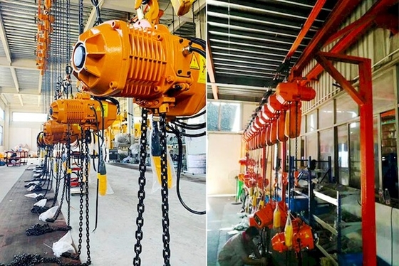 सीई आईएसओ औद्योगिक 220-690V ट्रॉली के साथ 2 टन इलेक्ट्रिक चेन लहरा;