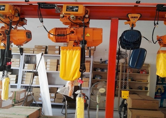 फिक्स्ड हुक सस्पेंशन के साथ ISO9001 500lb 1000lb इलेक्ट्रिक चेन ब्लॉक