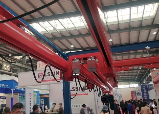 सैंटो 2 टन अर्ध स्वचालित केबीके क्रेन फ्लेक्सिबल डबल गर्डर सस्पेंशन क्रेन