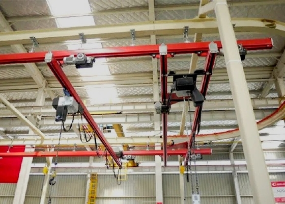 1T से 3.2T KBK लाइट क्रेन सिस्टम KBK होइस्ट वर्कस्टेशन लिफ्टिंग सिस्टम