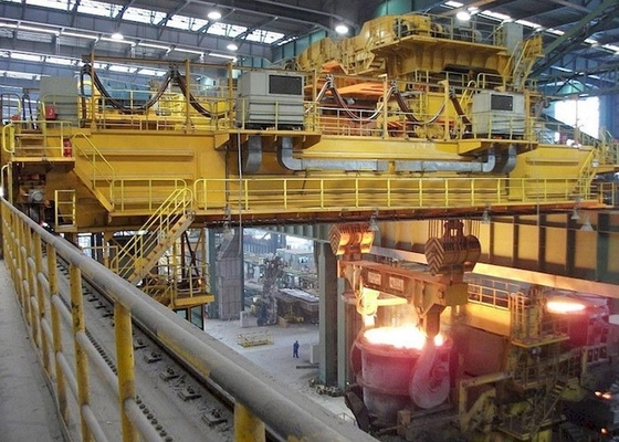JB T7688 125/32-320/80 टन स्टील मिल क्रेन मेटल स्मेल्टिंग वर्कशॉप लिफ्टिंग क्रेन