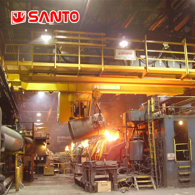 16/3.2T से 75/20T A6 A7 A8 स्टील बनाने के लिए औद्योगिक ओवरहेड क्रेन